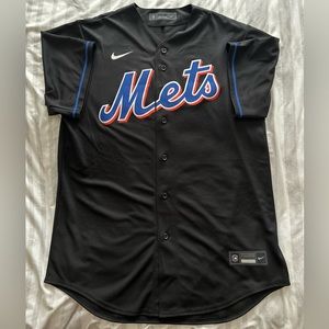 New York Mets - Jacob deGrom Nike Black Alternate Jersey - Size L